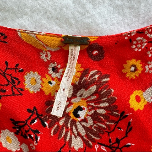 Free People Maxi Wrap Dress Floral Print Size Small - Picture 3 of 8